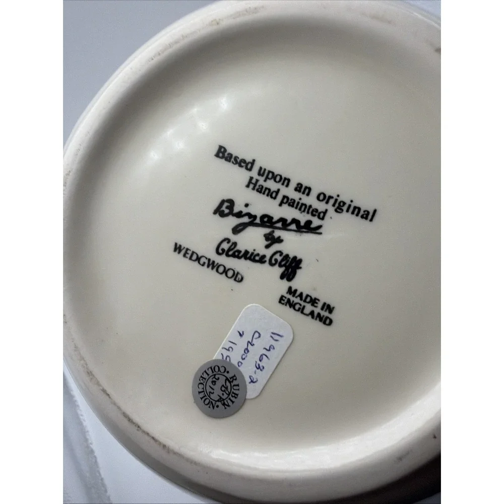 Wedgwood Clarice Cliff Bizarre Windmill Vase Rubin Collection England 8.5